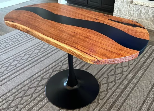 48 x 24 Epoxy Coffee Table Top / Epoxy Wood Slab Table Top Live Edge  Accent