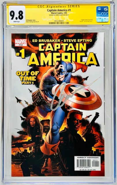 CGC Signature Series Graded 9.8 Captain America #1 Chris Evans Auto