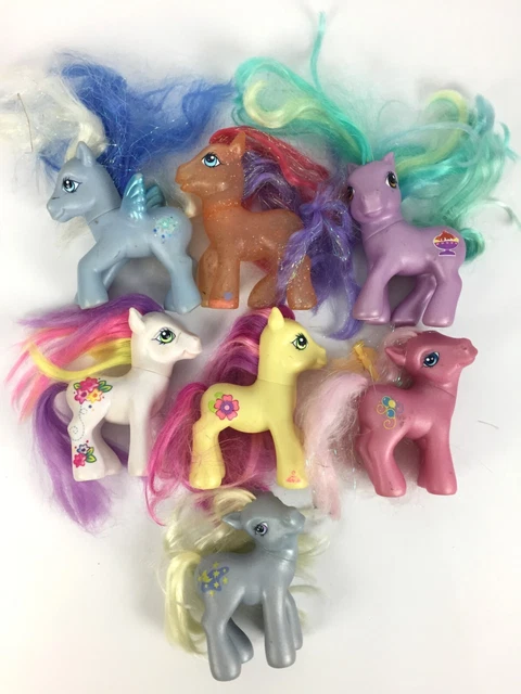 Lot Vintage My Little Pony (Mon Petit Poney) Hasbro - Collection De 19 Poneys + Autres Surprises