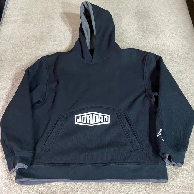 NIKE AIR JORDAN Jumper Mens Extra Large XL Black Hoodie Sweatshirt