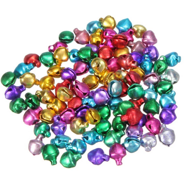 100Xcolores Pequeñas Campanas Hallazgos Color Mixto 6mm/8mm/10mm Coser Craf-hf