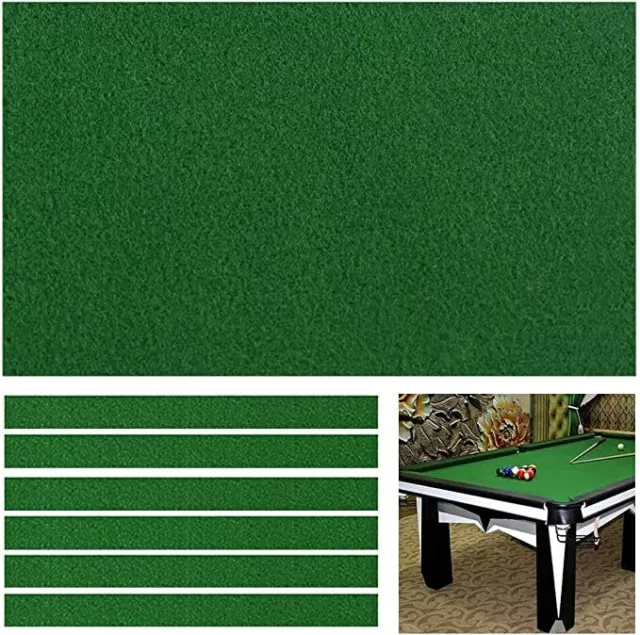 7PCS 8/9FT Worsted Pool Table Cloth Cover Felt Snooker Billiard Tablecloth