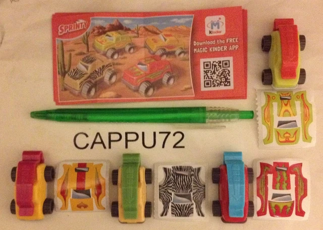 Hors Série Complète 4 Pcs 4 Bpz Neutres De FS033 À FS035 Kinder Surprise