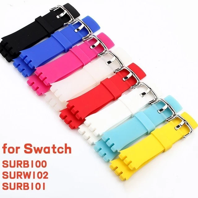 CINTURINO IN SILICONE impermeabile adatto per cinturino Swatch Touch SURB100 SURW102 SURB101 EUR 17 28 PicClick IT