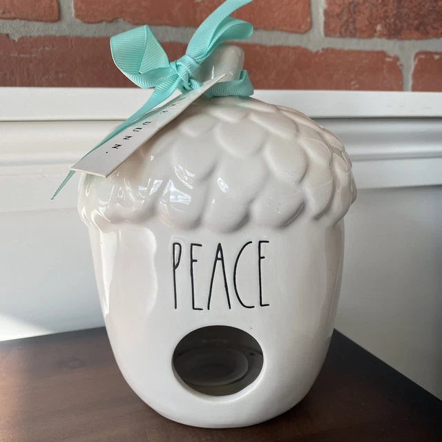 Rae Dunn Artisan Collection by Magenta Bird House Peace Acorn Blue Ribbon