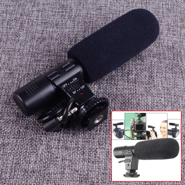 Stereo Mikrofon Fit für Canon Nikon DSLR Kamera DV Camcorder Stereo Microphone