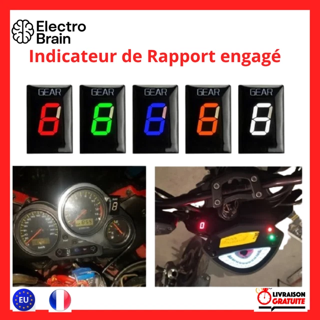 Indicateur de vitesse - indicateur de rapport engagé moto 6 vitesse