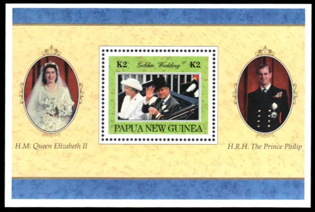 PAPUA NEW GUINEA 922 - Queen Elizabeth II Golden Wedding Jubilee (pb83105)