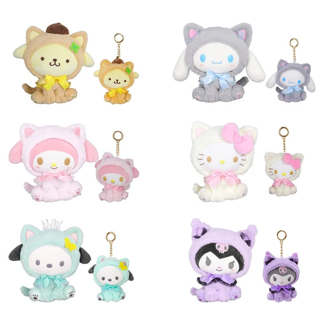 KUROMI MY MELODY Hello Kitty Sanrio Plush Pendant Toy Keychain Bag ...