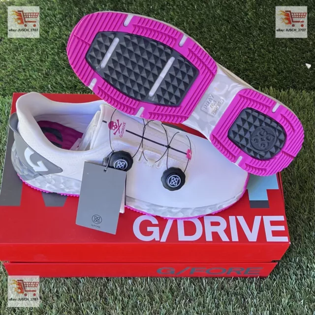 G/FORE GFORE MG4+ GDrive BOA Golf Shoe Sneaker Swag ⛳️ US 9 White Pink ...