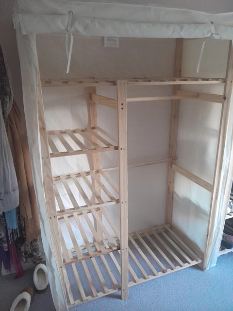 ARGOS HOME COVERED Triple Wardrobe Cream 50.00 PicClick UK