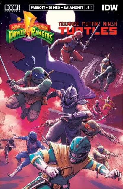 Power Rangers/Teenage Mutant Ninja Turtles #1 Olb Ben Bishop Exclusive Nm 12/4