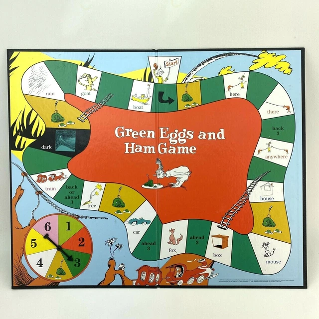 DR. SUESS GREEN Eggs & Ham Board Game 1996 Replacement Parts Pieces