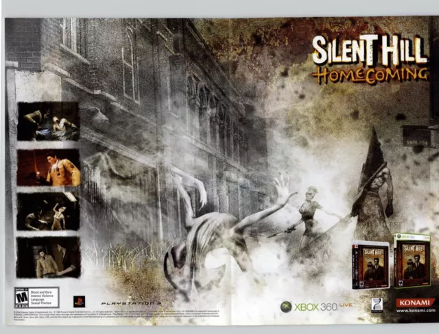 2008 SILENT HILL HOMECOMING Xbox PS3 Video Game = Promo Art Print AD /  POSTER