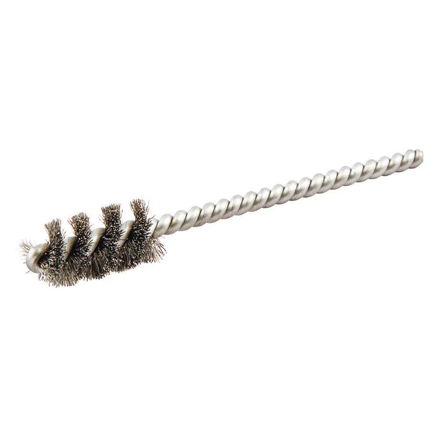 NORTON 66252839051 Single Spiral Tube Brush,1/2 dia.