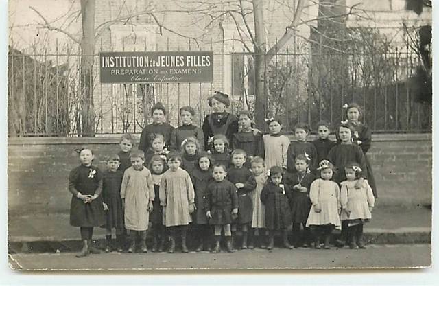 Photographie Vintage Albumen 1865 - Jeunes étudiants - Format 6,5x10,5 Cm - Tirage Albuminé Ancien