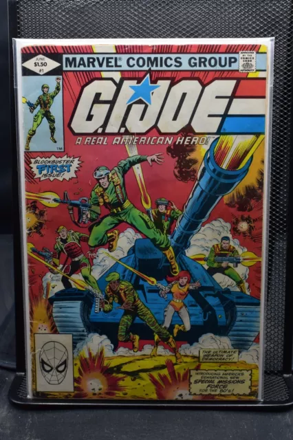 G.I. Joe A Real American Hero #1 Direct Marvel 1982 Snake Eyes Cobra Duke 3.0