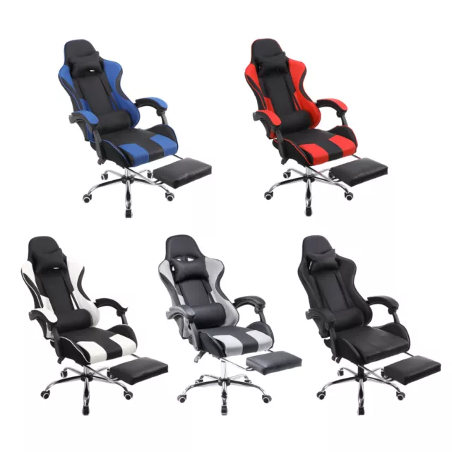 Gaming Chair PU Leather Computer Chair Swivel Office Chair Recliner Desk Chair