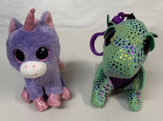 Ty Bag Clips Cinder and Rainbow