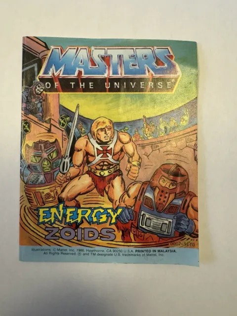 MOTU, Energy Zoids Mini-Comicbuch, Meister des Universums, He-Man