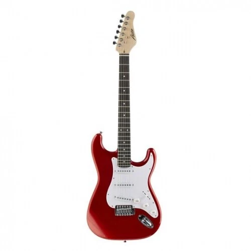 AUSTIN - AST100 RD - Guitare électrique 6 cordes corps bois massif rouge
