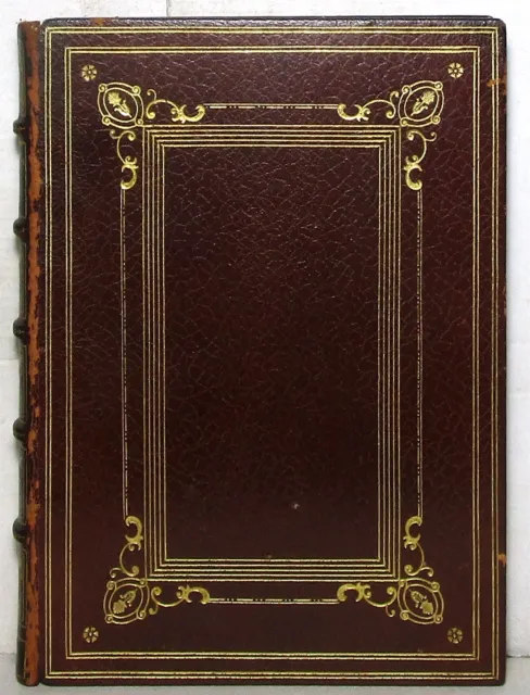 1868 illustrated Christian Lyrics from modern authors, fine leather binding