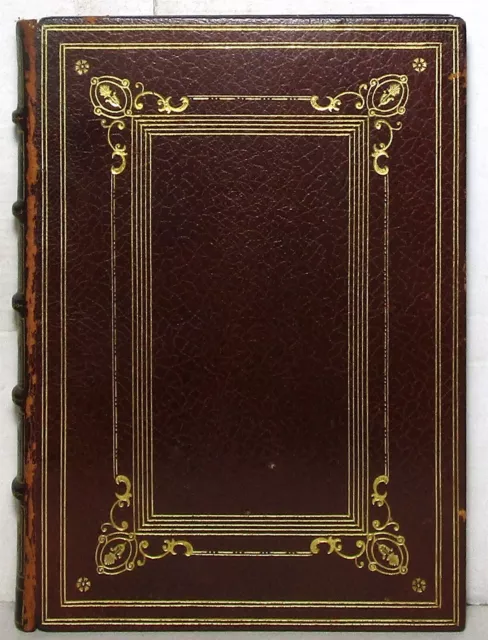 1868 illustrated Christian Lyrics from modern authors, fine leather binding