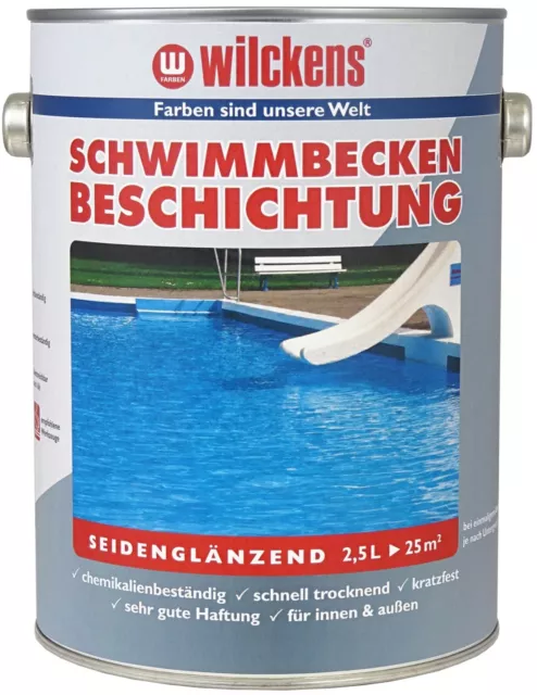 Schwimmbeckenbeschichtung Poolfarbe Schwimmbadfarbe Beton blau