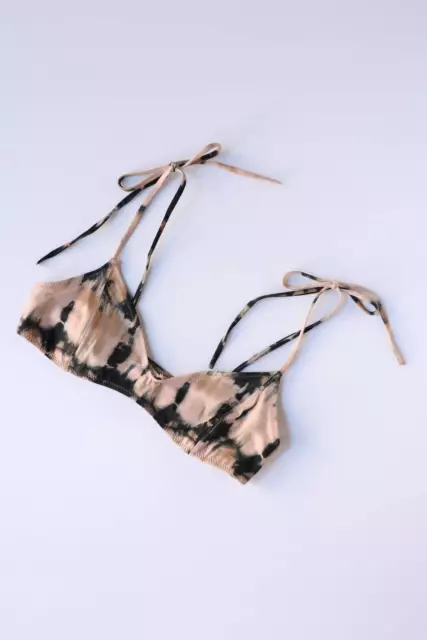 Ulla Johnson Zena Bikini Top In Desert Palm Tie Dye for Women - Size S