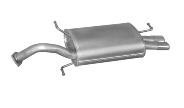 Silencieux D'échappement Pour Volvo 440 1.6 (94-97) Et 1.7 (90-92) - Neuf Avec étiquette - Acier Aluminisé