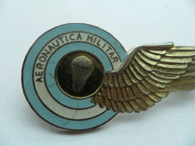 Fallschirmjäger Abzeichen Gold - 2 Stück, 7x2,3 Cm - Metall Brosche Für Cosplay & Uniform