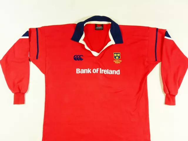 RUGBY SHIRT MUNSTER IRELAND CANTERBURY 2001/03 HOME JERSEY CAMISETA s. XXL