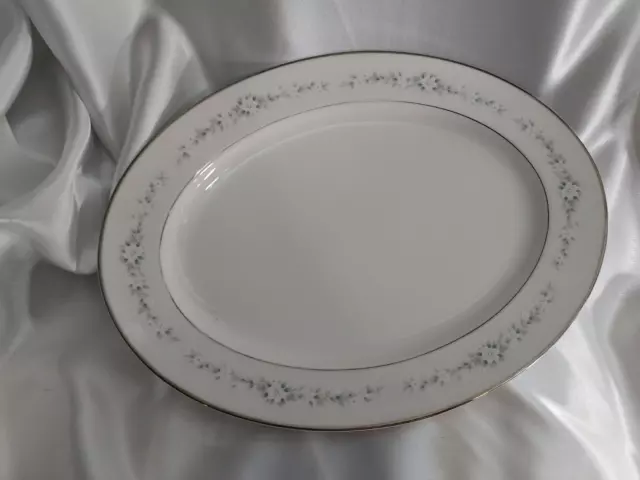 Noritake Japan Ivory China Heather 7548 Oval Serving Platter 13.5 x10