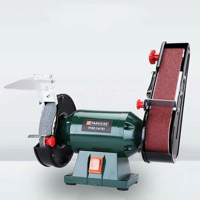 220V Electric Belt Sander Abrasive Finishing Grinding Machine Knife Sharpener