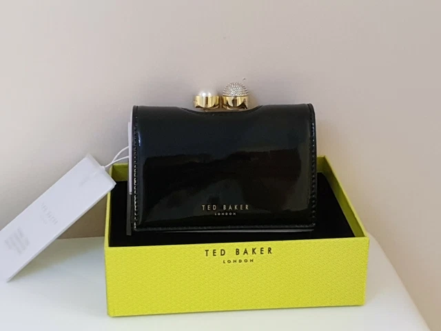 BNWT BOXED TED Baker Cattrin Crystal Pearl Bobble Purse 100