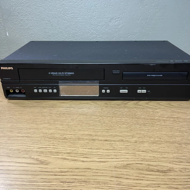 PHILIPS DVD/VCR COMBO Player DVP3345VB/F7 4Head HiFi VHS HQ Tested