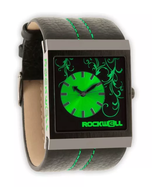 Nuevo en Caja Rockwell Mercedes Reloj de Pulsera Negro Verde Edición Limitada