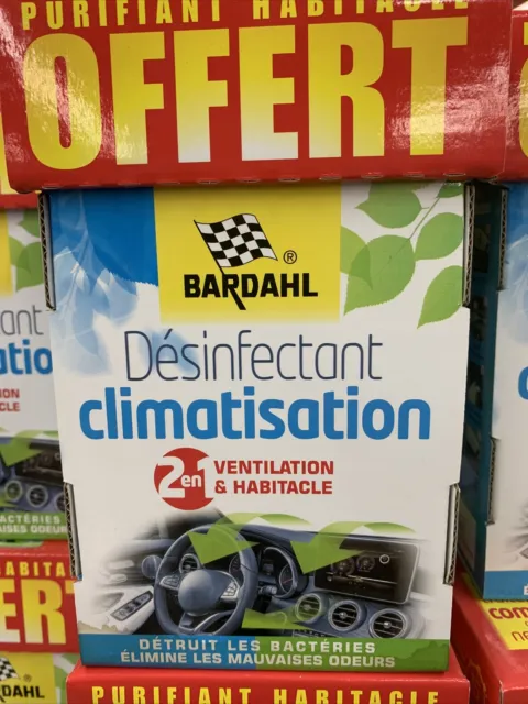Bardahl Pack Désinfectant et purifiant climatisation 2x125 ml