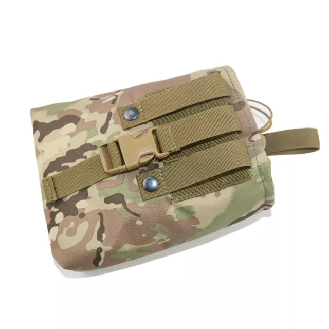 Folding Tactical Molle Magazine Dump Drop Pouch Foldable Utility Recovery Ma SN❤