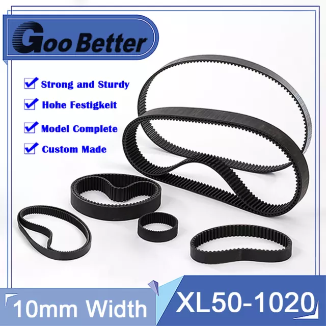 XL50-XL1020 Timing Belt 10mm Width 5.08mm Pitch Rubber Synchronous Belts for CNC