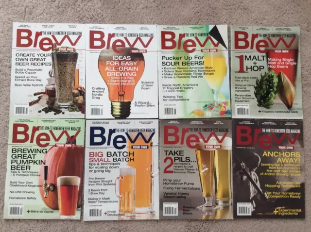 Brew Your Own Homebrew Beer Magazine Jan. - Dec. 2014, Vol.20 (8 Issues)