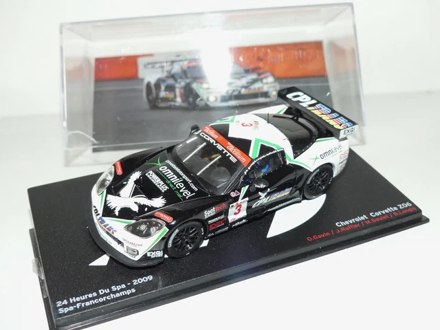 Modèle Réduit 1/43 Corvette Z06 24h Spa 2009 - IXO Altaya, Comme Neuf