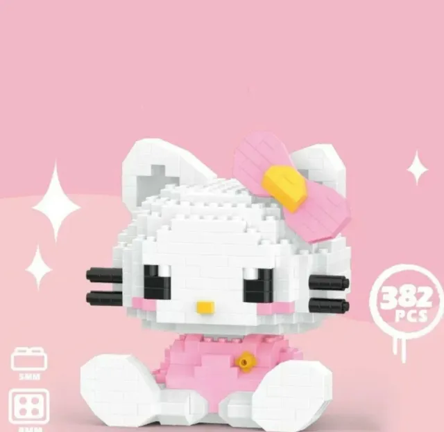 Hello Kitty  Building Block  Mini Teenager Gift Ornament Sanrio