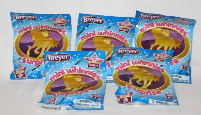 Breyer mini whinnies series 1 surprise gold package 5 random packages