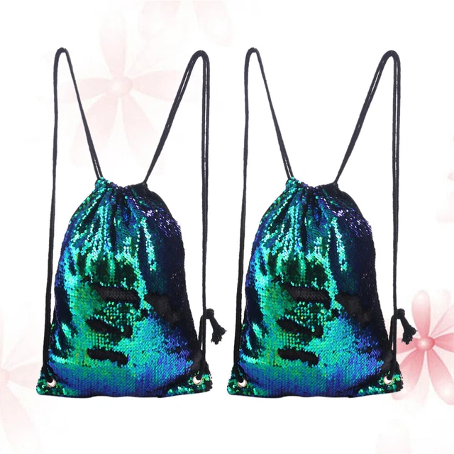 Mochila De Viaje Para Mujer Canvas Gym Sack Drawstring Bag Miss 6