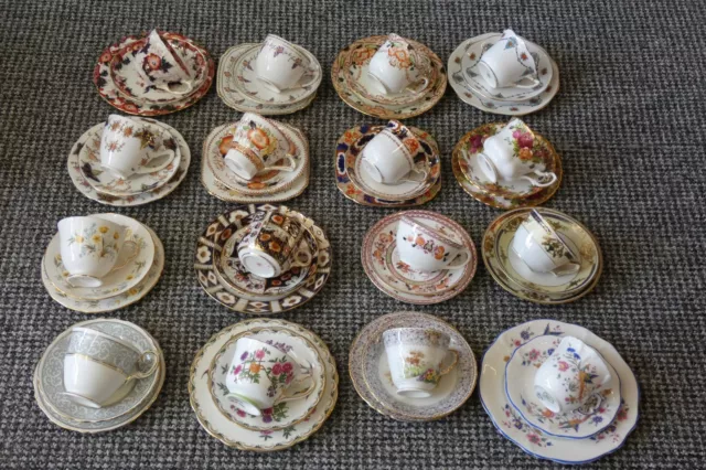 Vintage Bone China Trios, Cups. Saucers, Plates choice Royal Albert Minton etc