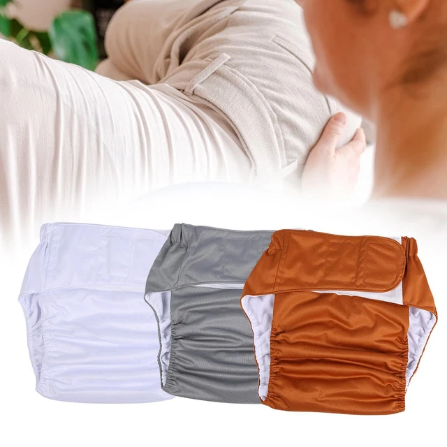 Adult Cloth Diaper Nappy One Size Reusable Comfortable Washable for Men Women