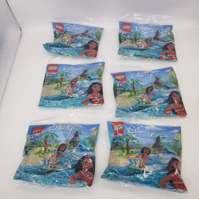 LEGO 30646 Moana's Dolphin Cove Disney Lot of 6 Sealed bag 47 pcs Little Mermaid