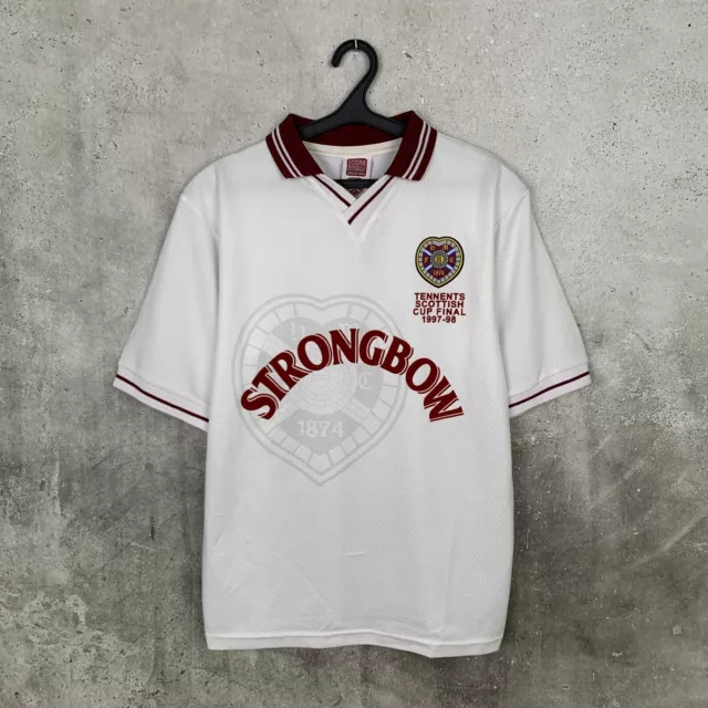 Heart Of Midlothian 1997 1998 Away Football Shirts Remake Hearts Jersey Size M