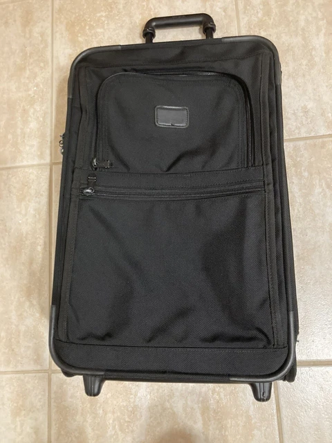 Tumi Black Ballistic Nylon 22” Wheeled Carry-On  Garment Section